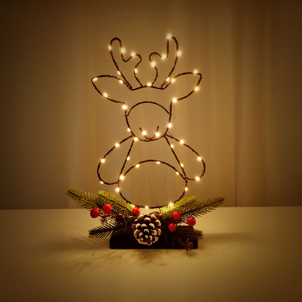 Modee Christmas LED Decoration Battery Operated C4037 (45 LEDs, H355x190mm) Warm White