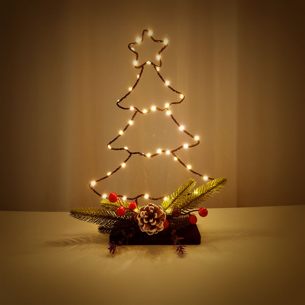 Modee Christmas LED Decoration Battery Operated C4038 (45 LEDs, H360x225mm) Warm White