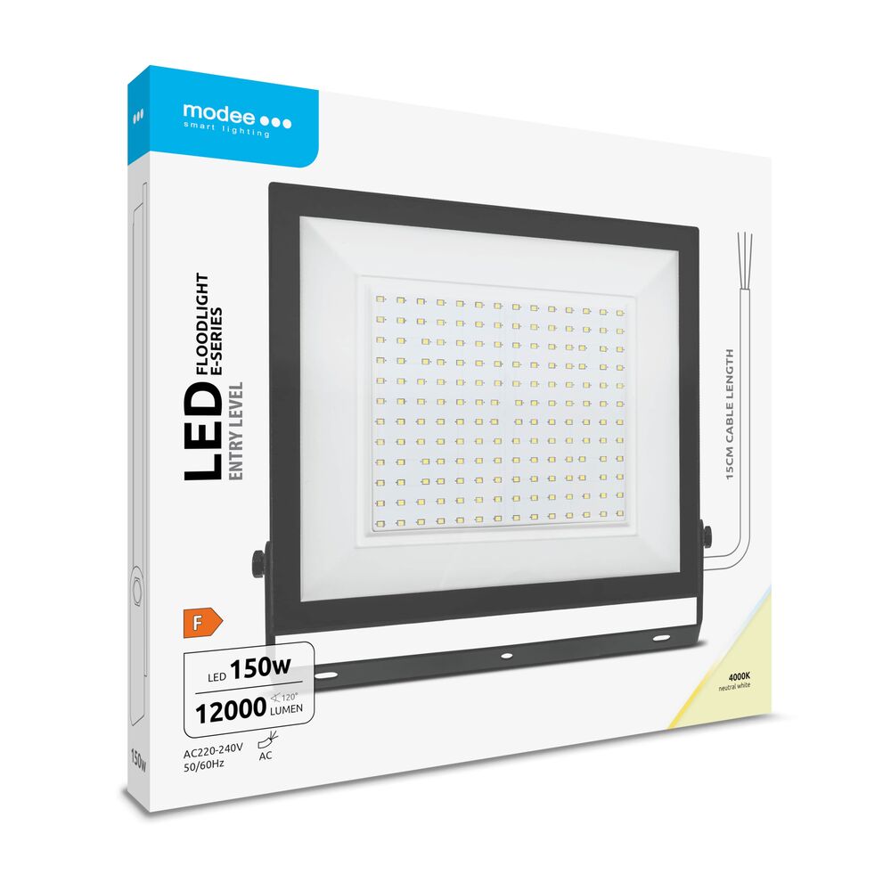 Modee Lighting Προβολέας LED E-series Slim 150W 120° 4000K 12000lm ERP