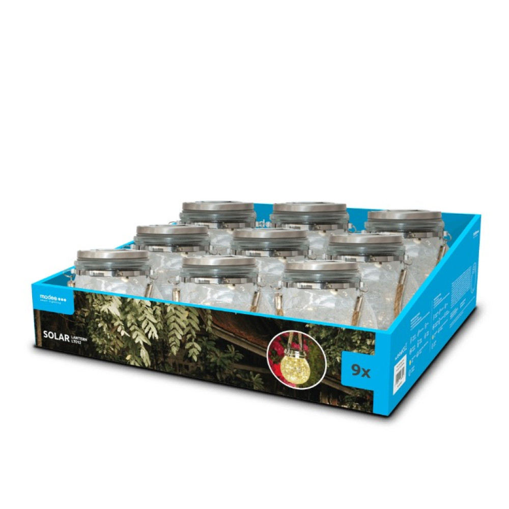 Modee Lighting LED Ηλιακά Φωτιστικά σε Σχήμα Βάζο (9τμχ)