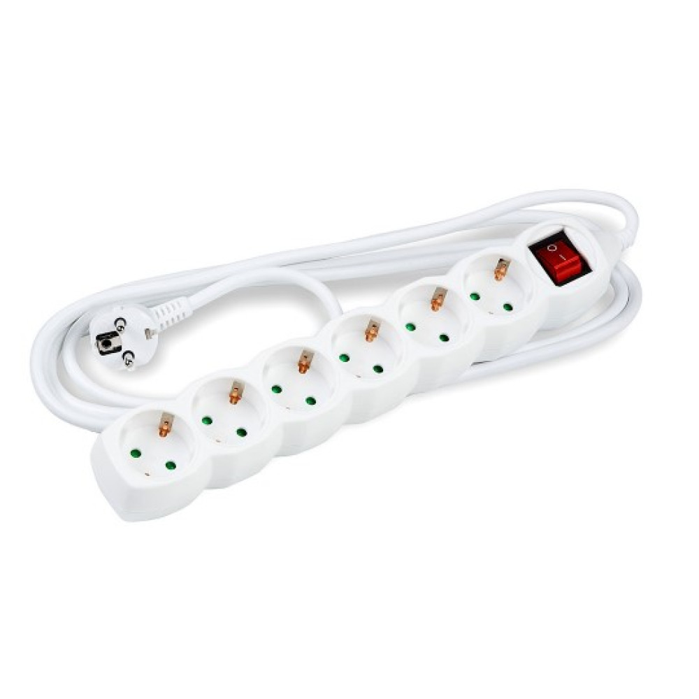 Technik Πολύπριζο 6 θέσεων 3x1,5mm 5m με Διακόπτη