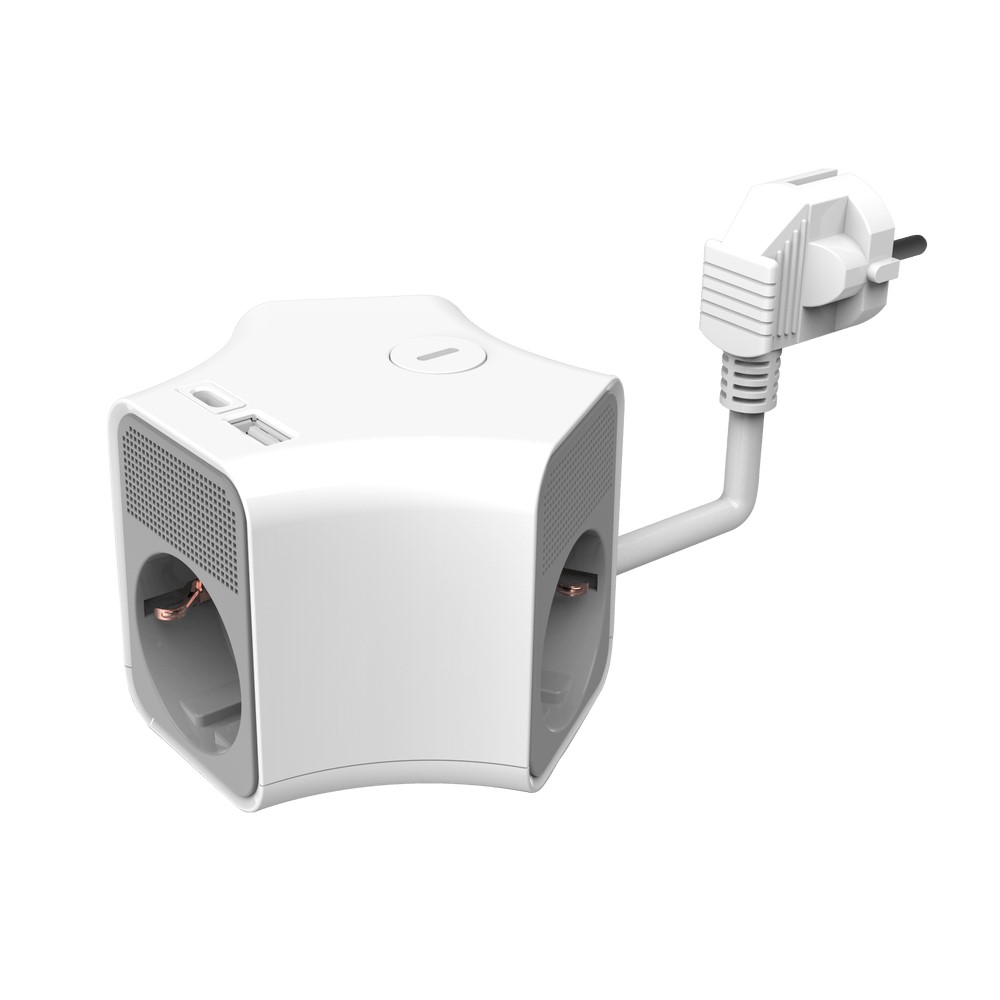 Technik Professional Στρογγυλό Πολύπριζο 3 Θέσεων 1,4m + USB-A + USB-C 16A