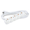 Technik Πολύπριζο 5 Θέσεων με Καλώδιο 5m 1,5mm2 Λευκό