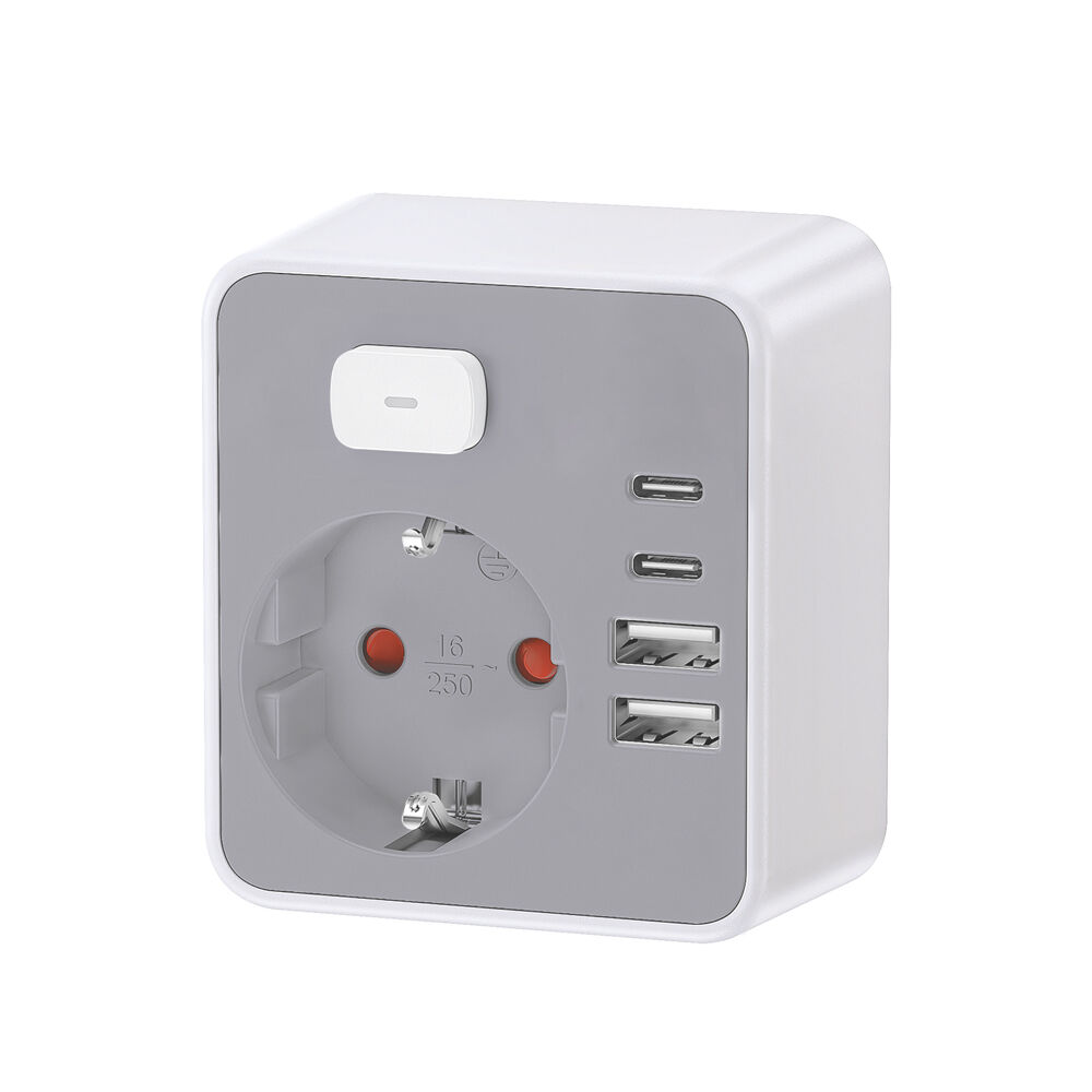 Technik Professional Πρίζα Επέκτασης με Διακόπτη 1 Θέσης  2xUSB-C & 2xUSB-A