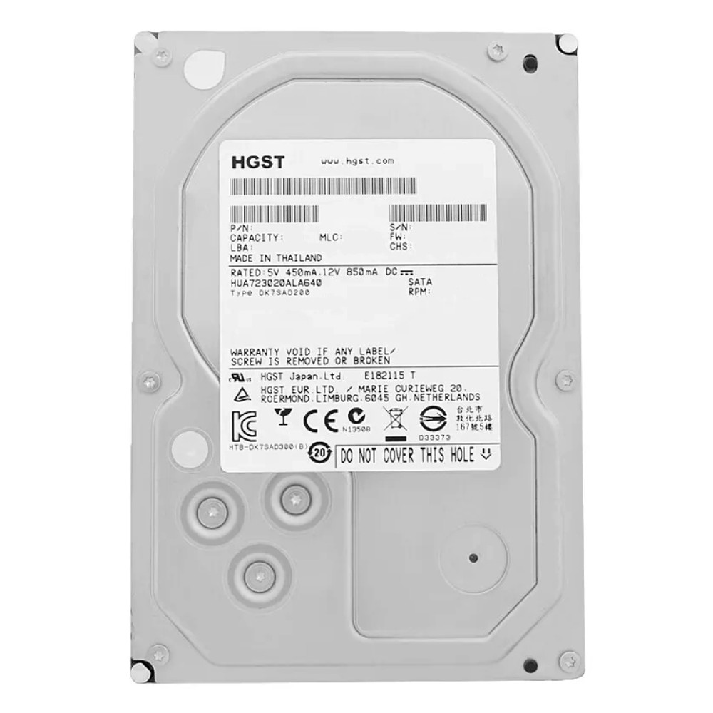 HITACHI σκληρός δίσκος Exos 5E8 3.5", 3TB, 7200RPM, 64MB, 6Gb/s, Factory Recertified