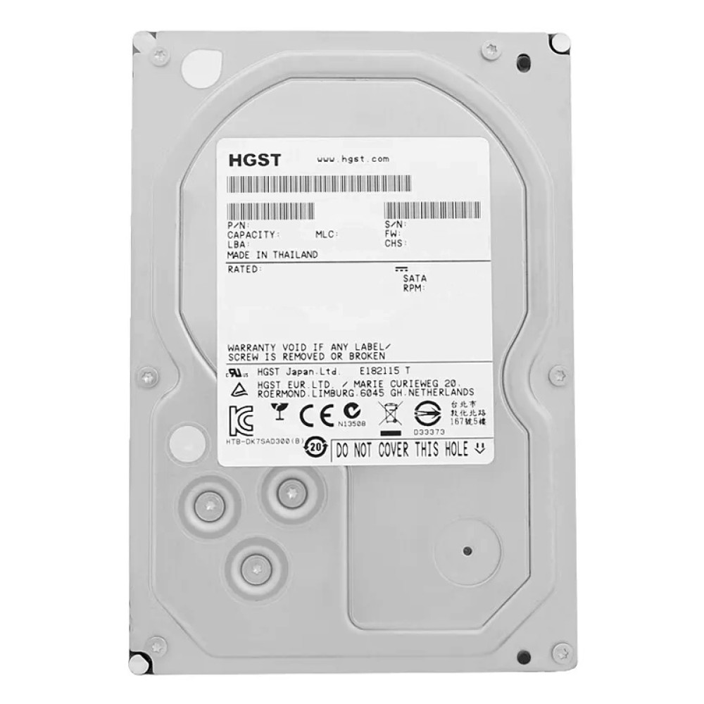 HGST σκληρός δίσκος Ultrastar 7K6000 3.5", 4TB, 7200RPM, 128MB, 6Gb/s, Factory Recertified