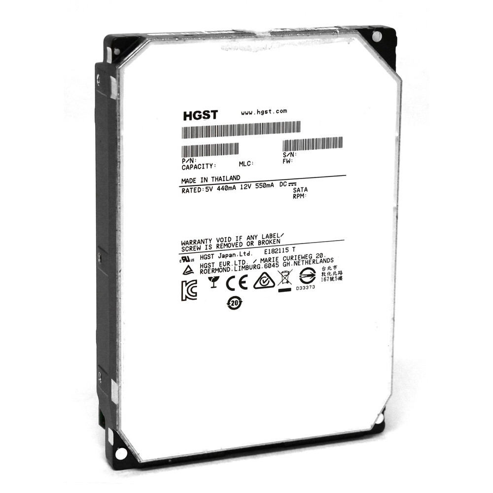 HGST σκληρός δίσκος Ultrastar He8 3.5", 6TB, 7200RPM, 128MB, 6Gb/s, Factory Recertified