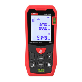 UNI-T laser μετρητής απόστασης LM100A, m/ft/in, 100m
