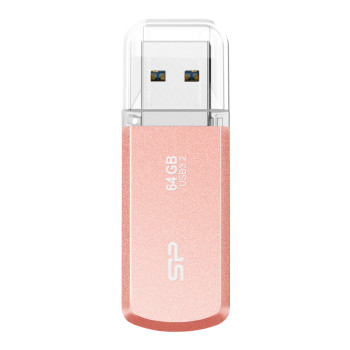 SILICON POWER USB Flash Drive Helios 202, 64GB, USB 3.2, ροζ χρυσό