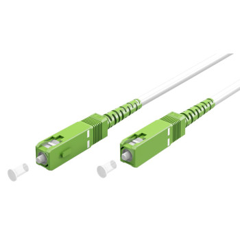 GOOBAY καλώδιο οπτικής ίνας SC-APC 59597, Singlemode OS2, 5m, λευκό