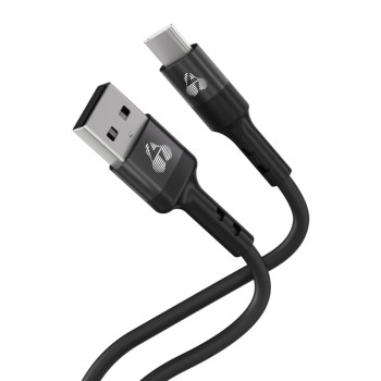 POWERTECH καλώδιο USB-C σε USB PTR-0161, σιλικόνης, 60W, 480Mbps, 1m, μαύρο