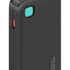 USAMS power bank CD224 με καλώδιο USB-C, 2x θύρες εξόδου, 10000mAh, 20W, μαύρο