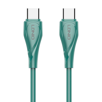 LDNIO καλώδιο USB-C σε USB-C LC611C, 65W PD, 1m, πράσινο