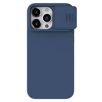 NILLKIN θήκη CamShield Silky Silicone για iPhone 15 Pro, μπλε