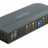 DELOCK HDMI KVM Switch 11481, 2 ports, USB 3.0, Audio, 4K/60Hz, μαύρο