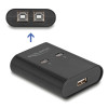 DELOCK USB Type B switch 11503, 2 σε 1, μαύρο