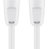 GOOBAY καλώδιο κεραίας αρσενικό σε θηλυκό 11512, <70dB, CCS, 5m, λευκό