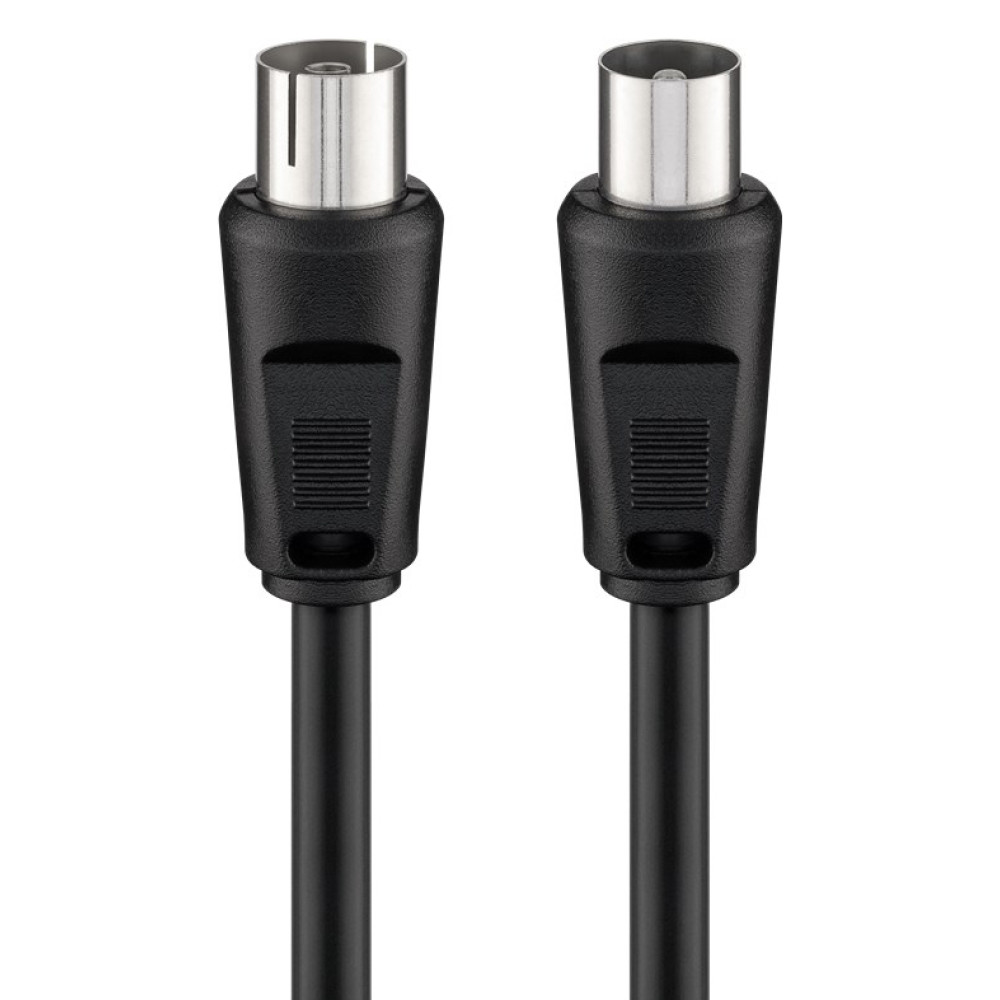 GOOBAY καλώδιο κεραίας αρσενικό σε θηλυκό 11563, <70dB, CCS, 7.5m, μαύρο