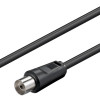 GOOBAY καλώδιο κεραίας αρσενικό σε θηλυκό 11564, <70dB, CCS, 10m, μαύρο