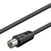 GOOBAY καλώδιο κεραίας αρσενικό σε θηλυκό 11722, <70dB, CCS, 2.5m, μαύρο