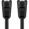 GOOBAY καλώδιο κεραίας αρσενικό σε θηλυκό 11722, <70dB, CCS, 2.5m, μαύρο