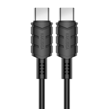 KAKUSIGA καλώδιο USB-C σε USB-C KSC-710, 60W, 480Mbps, 1.2m, μαύρο