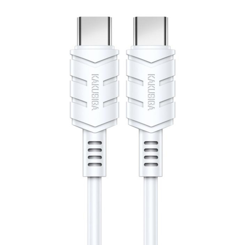 KAKUSIGA καλώδιο USB-C σε USB-C KSC-710, 60W, 480Mbps, 1.2m, λευκό