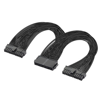 POWERTECH καλώδιο μητρικής 24pin σε 2x 24pin CAB-W052, 0.25m