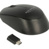 DELOCK ασύρματο ποντίκι 12526, Οπτικό, USB-C receiver, 3-button, μαύρο