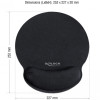 DELOCK Mousepad 12559 με στήριγμα καρπού, 252 x 227mm, μαύρο
