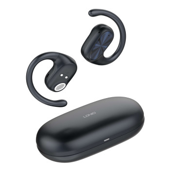LDNIO earphones με θήκη φόρτισης T07, OWS Bone Conduction, 15mm, 60/500mAh, μαύρα