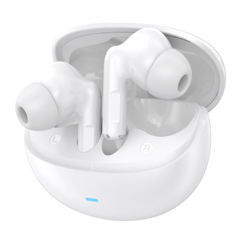CELEBRAT earphones με θήκη φόρτισης W80, True Wireless, 13mm, 30/230mAh, λευκά