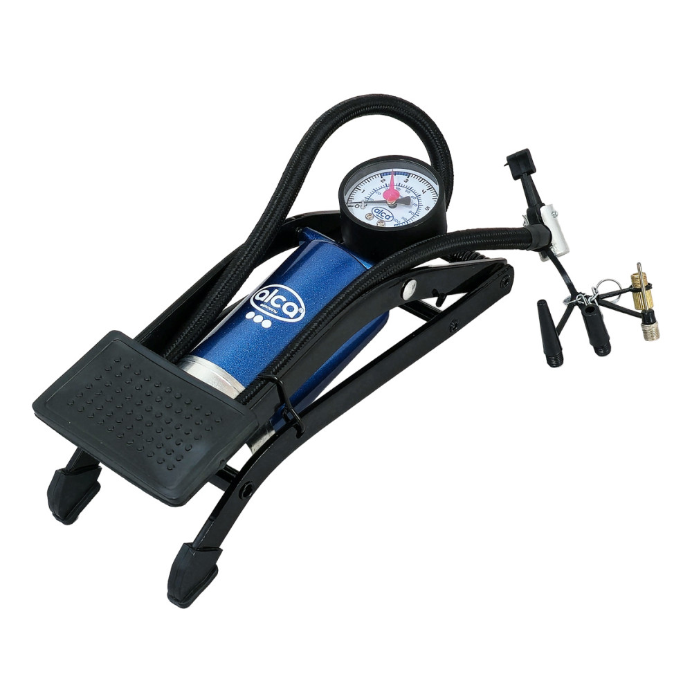 ALCA τρόμπα ποδιού 201200 με μανόμετρο, 100PSI, μπλε