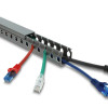 DELOCK cable management 22028, πλαστικό, 30x30mm, 1m, γκρι