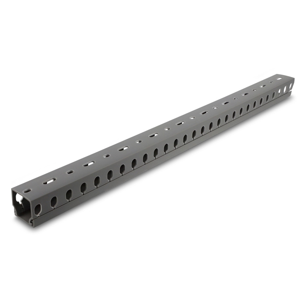 DELOCK cable management 22028, πλαστικό, 30x30mm, 1m, γκρι