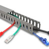 DELOCK cable management 22029, πλαστικό, 40x40mm, 1m, γκρι