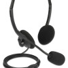 DELOCK headphones με μικρόφωνο 27178, stereo, USB, volume control, μαύρα