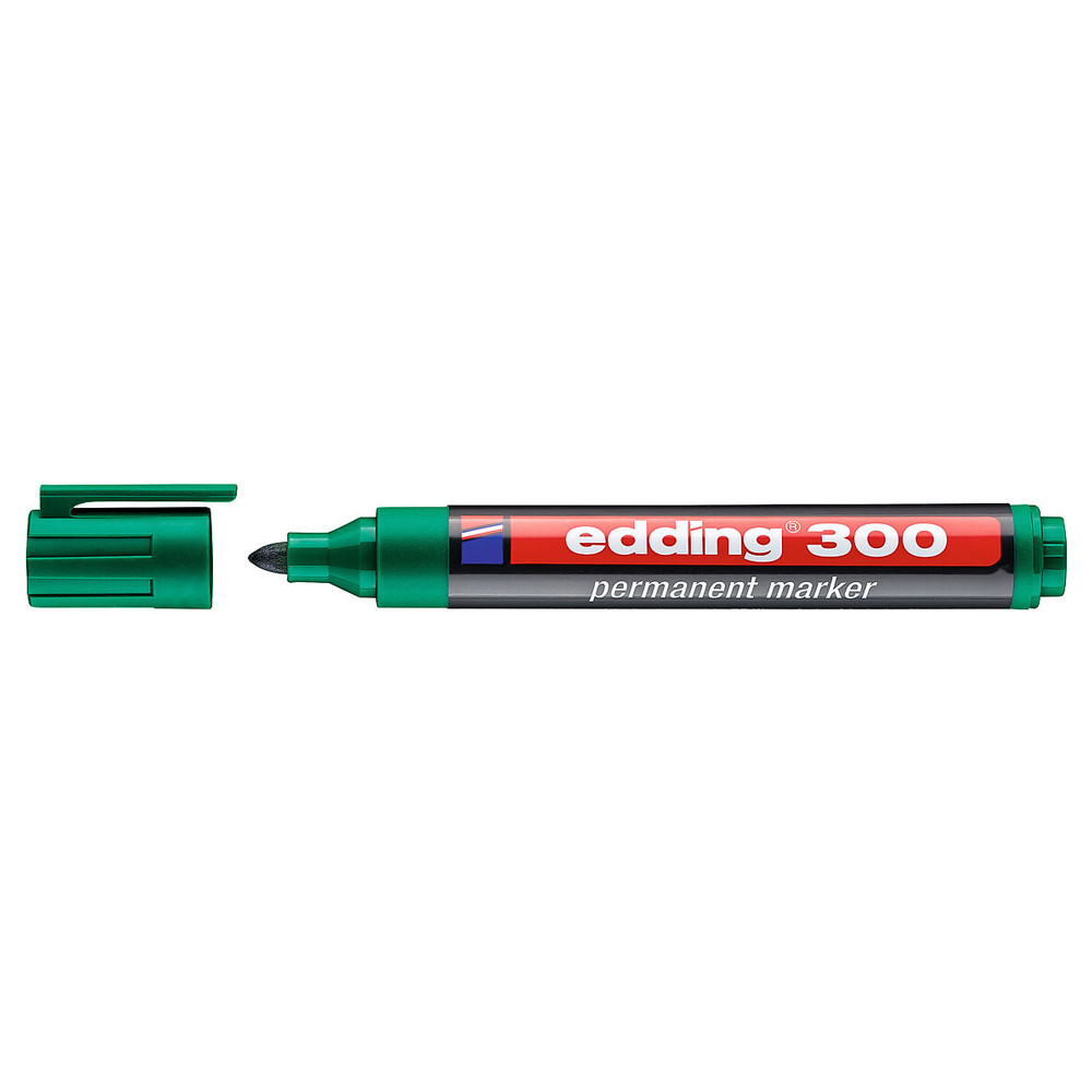 EDDING ανεξίτηλος μαρκαδόρος 300, 1.5-3mm, επαναγεμιζόμενος, πράσινος