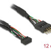DELOCK καλώδιο USB 2.0 10-pin 2mm σε 2.54mm 41977, 480 Mbps, 12cm
