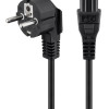 GOOBAY καλώδιο τροφοδοσίας 44877, γωνιακό, 0.75mm², 3m, μαύρο