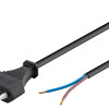 GOOBAY καλώδιο τροφοδοσίας Euro male 2x0.75 mm² 50085, 1.5m, μαύρο