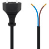 GOOBAY καλώδιο τροφοδοσίας Euro male 2x0.75 mm² 50085, 1.5m, μαύρο
