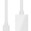 GOOBAY καλώδιο mini DisplayPort σε HDMI θηλυκό 51729, 0.15m, λευκό