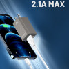 LDNIO καλώδιο Lightning σε USB LS371, 2.1A, 1m, λευκό