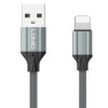 LDNIO καλώδιο Lightning σε USB LS441, 2.4A, 1m, γκρι