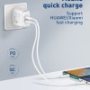 LDNIO καλώδιο USB-C σε USB-C LC611C, 65W PD, 1m, πράσινο