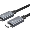 CABLETIME καλώδιο USB-C σε USB-C CT-C160-U31-TB3, 100W, 40Gbps, 4K/60Hz, 0.5m, μαύρο