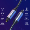CABLETIME καλώδιο ήχου Toslink CT-AV380-P04GN, gold plated, 5mm, 3m, μαύρο