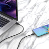 CABLETIME καλώδιο micro USB σε USB CT-C165-05G, 2.4A, 480Mbps, 0.25m, μαύρο