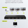 GOOBAY HDMI splitter 58482, 4 σε 1, 4K/30Hz, μαύρο